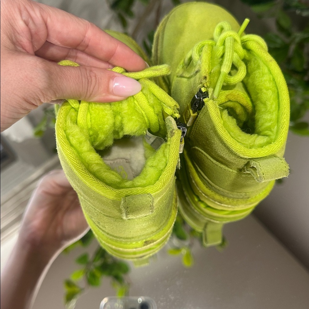 UGG Kids Vibrant Lime Boots - Picture 5 of 10